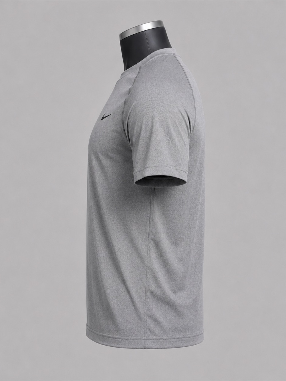 Nike Light Gray Performance Short Sleeve Tee - Picture 4 of 6